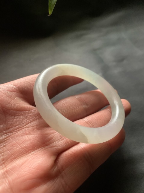古玩玉器清代天然翡翠手鐲拍賣，當前價格13000元