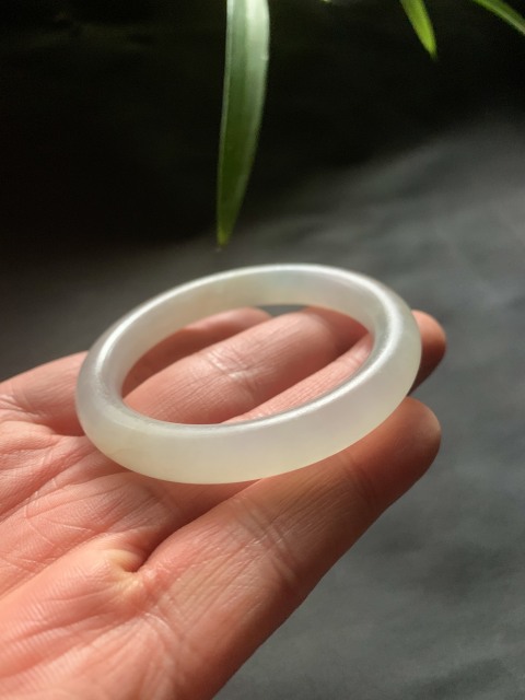 古玩玉器清代天然翡翠手鐲拍賣，當前價格13000元