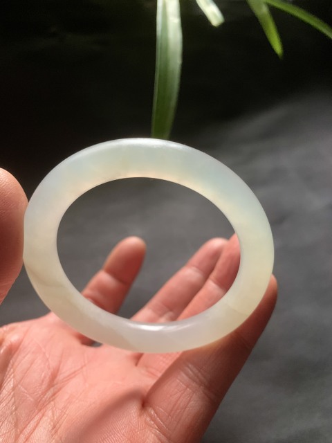 古玩玉器清代天然翡翠手鐲拍賣，當前價格13000元