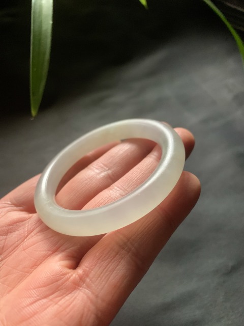 古玩玉器清代天然翡翠手鐲拍賣，當前價格13000元