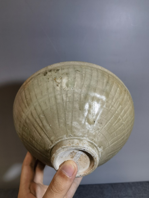 古玩陶瓷【刻花精美】北宋同安窯珠光青瓷刻花斗笠碗拍賣,當前價格0元
