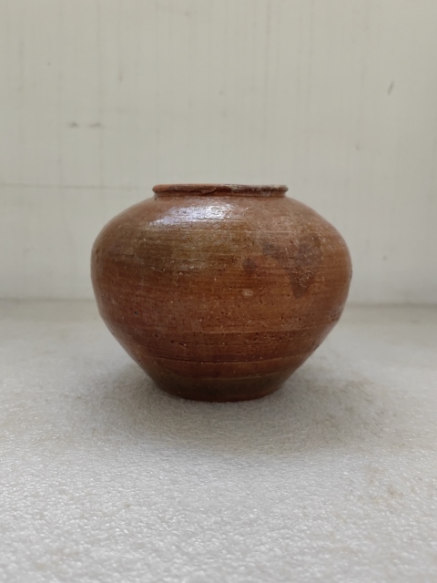 古玩陶瓷黃釉罐拍賣，當前價格850元