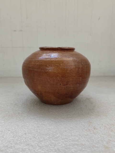 古玩陶瓷黃釉罐拍賣，當前價格850元
