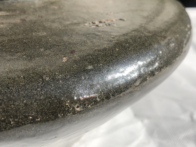 古玩陶瓷明末清初.飛碟型褐釉扁瓶(盛酒器) 超大尺寸拍賣,當前價格0元