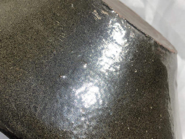 古玩陶瓷明末清初.飛碟型褐釉扁瓶(盛酒器) 超大尺寸拍賣,當前價格0元