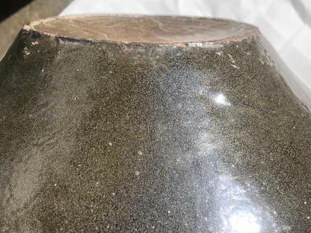 古玩陶瓷明末清初.飛碟型褐釉扁瓶(盛酒器) 超大尺寸拍賣,當前價格0元