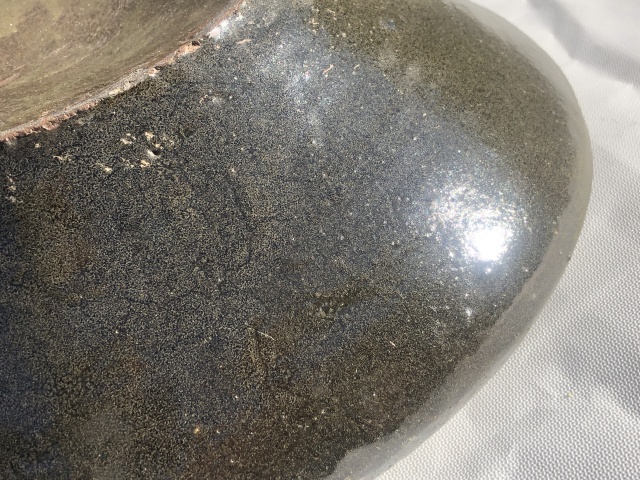 古玩陶瓷明末清初.飛碟型褐釉扁瓶(盛酒器) 超大尺寸拍賣,當前價格0元
