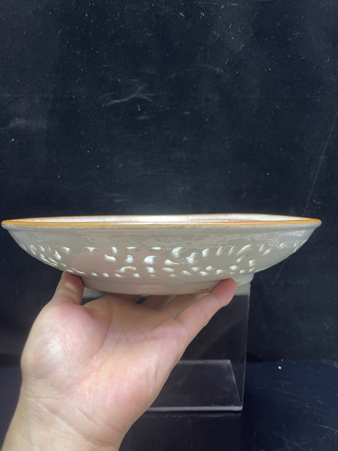 古玩陶瓷清雍正粉彩人物故事婁空臥盤拍賣，當(dāng)前價格28000元