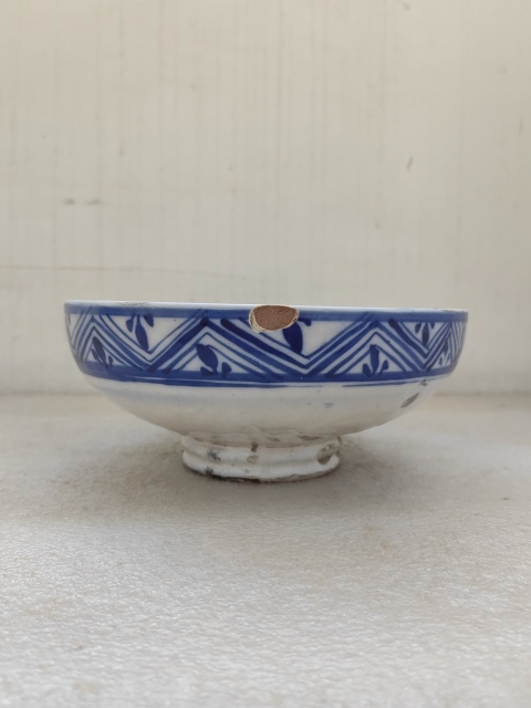 古玩陶瓷磁州窯魚紋青花碗拍賣，當前價格550元