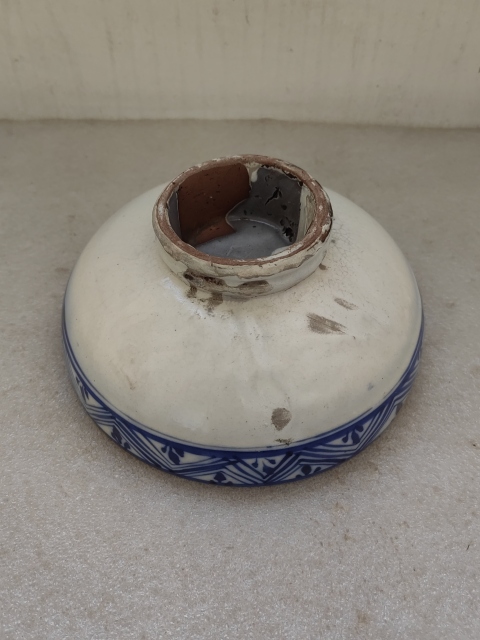 古玩陶瓷磁州窯魚紋青花碗拍賣，當前價格550元