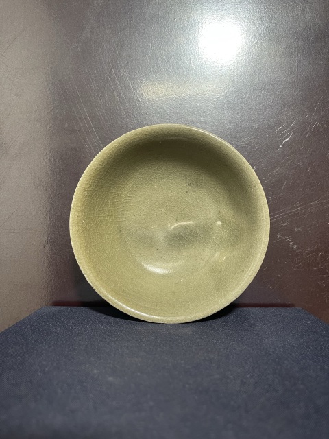 古玩陶瓷元代龍泉青釉碗拍賣，當前價格3850元