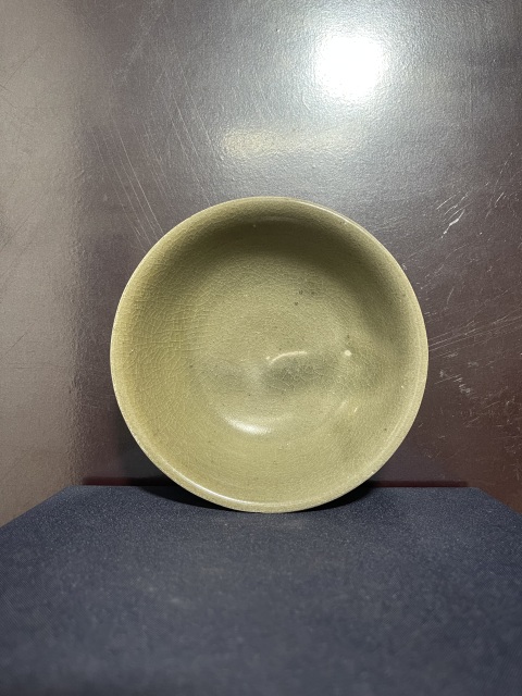 古玩陶瓷元代龍泉青釉碗拍賣，當前價格3850元