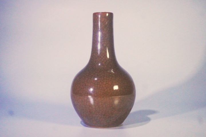 古玩陶瓷清中·黃哥釉天球瓶拍賣,當前價格6500元