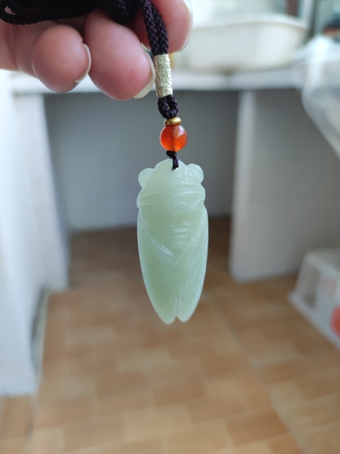 古玩玉器玉蟬掛件拍賣，當前價格230元