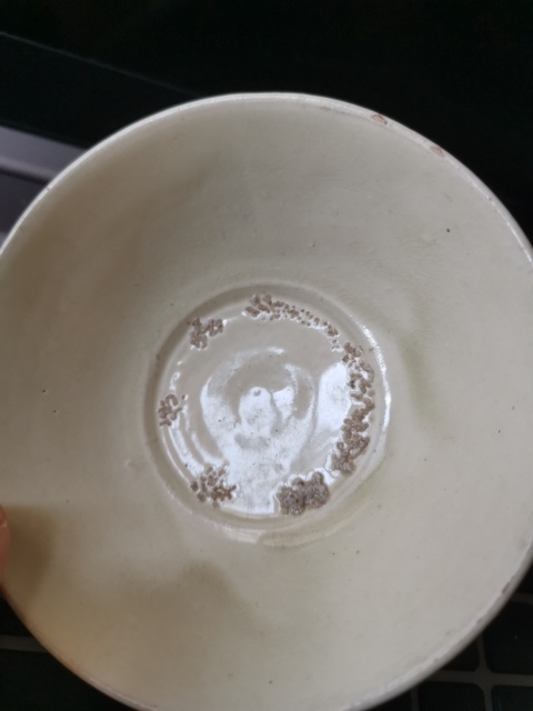 古玩陶瓷元代河南窯口，白釉茶盞拍賣，當前價格1666元