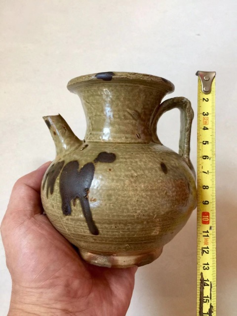 古玩陶瓷宋代·青釉褐彩執壺拍賣,當前價格7777元