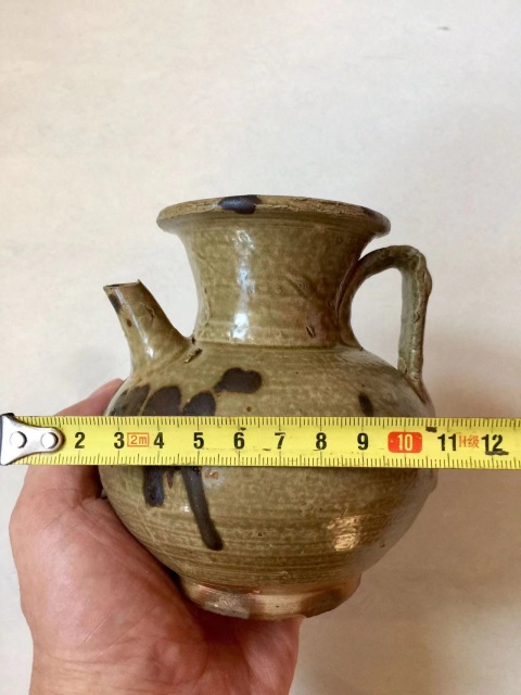 古玩陶瓷宋代·青釉褐彩執壺拍賣,當前價格7777元