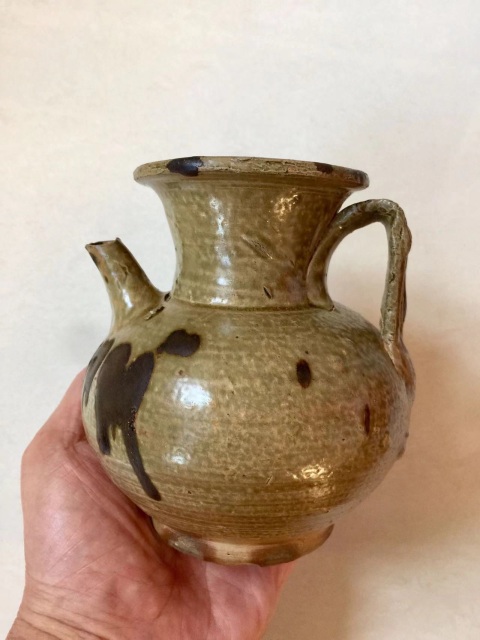 古玩陶瓷宋代·青釉褐彩執壺拍賣,當前價格7777元