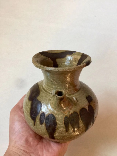 古玩陶瓷宋代·青釉褐彩執壺拍賣,當前價格7777元
