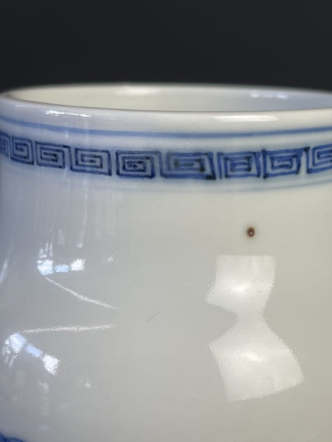 古玩陶瓷康熙年制款鐘馗嫁妹青花罐拍賣,當(dāng)前價格13280元