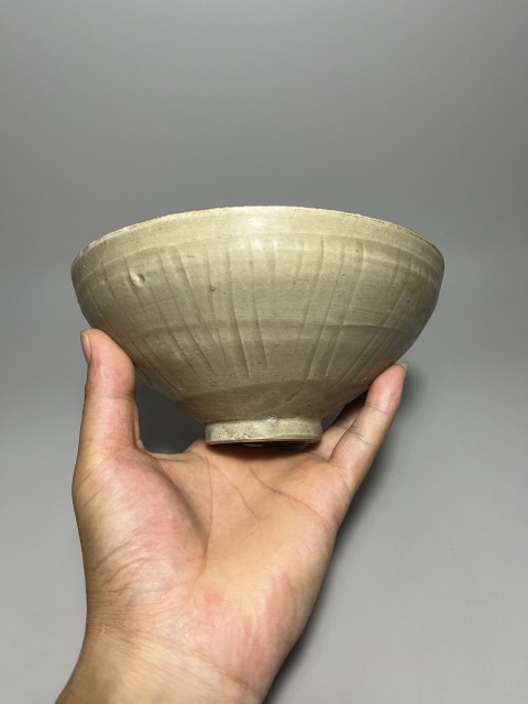 古玩陶瓷北宋同安越青瓷刻花碗拍賣,當前價格0元