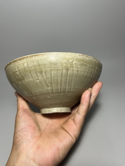 古玩陶瓷北宋同安越青瓷刻花碗拍賣,當前價格0元