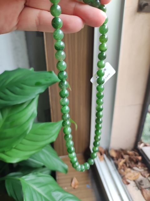 古玩玉器碧玉項鏈拍賣,當前價格1800元