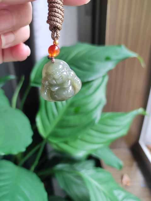 古玩玉器彌勒墜拍賣，當前價格180元