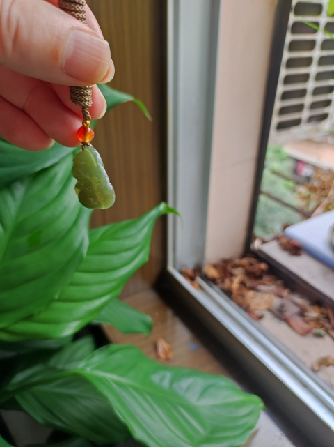 古玩玉器彌勒墜拍賣，當前價格180元