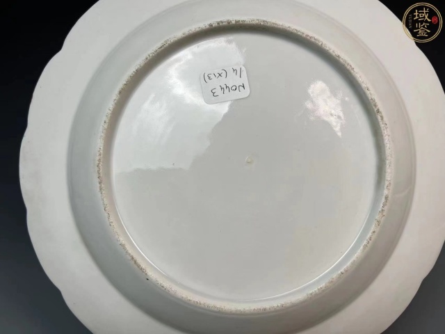 古玩陶瓷清晚期粉彩花鳥紋盤拍賣,當前價格3500元