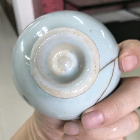 古玩陶瓷湖田窯青白釉高足盞拍賣，當前價格2200元