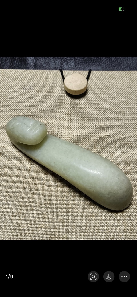 古玩玉器明代人面帶鉤拍賣，當(dāng)前價(jià)格8500元