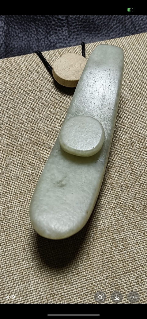 古玩玉器明代人面帶鉤拍賣，當(dāng)前價(jià)格8500元
