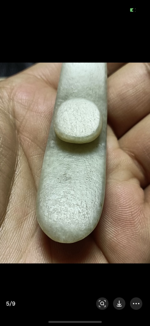 古玩玉器明代人面帶鉤拍賣，當(dāng)前價(jià)格8500元