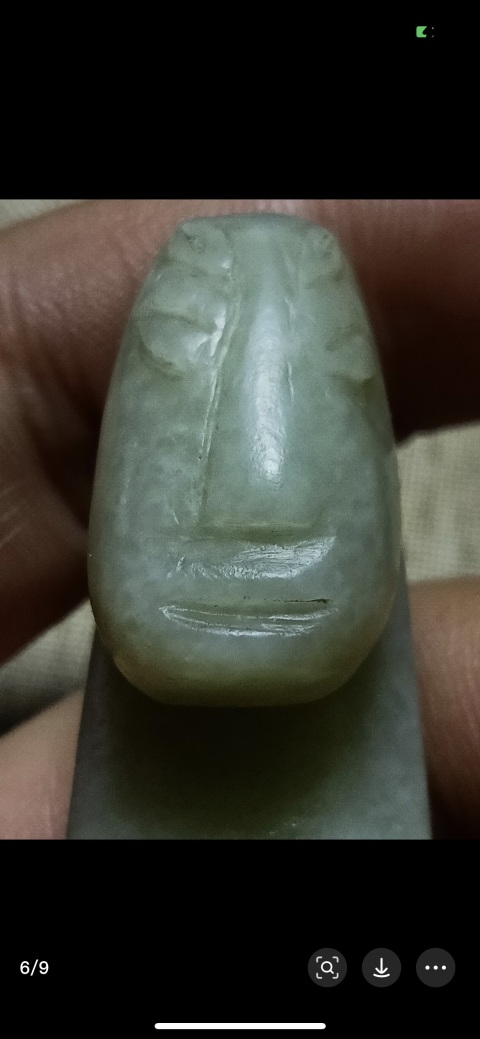 古玩玉器明代人面帶鉤拍賣，當(dāng)前價(jià)格8500元