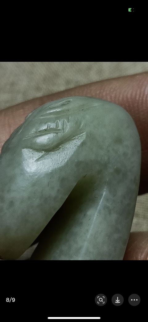 古玩玉器明代人面帶鉤拍賣，當(dāng)前價(jià)格8500元