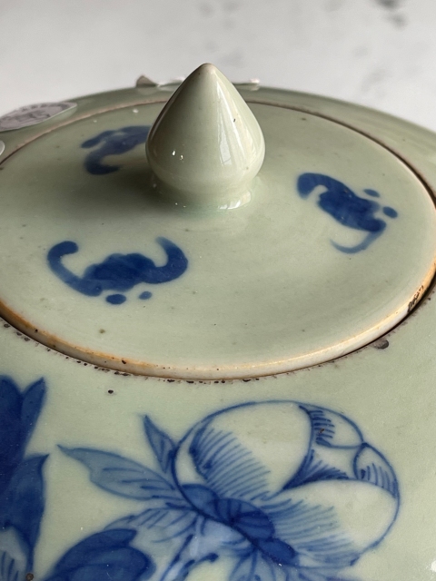古玩陶瓷豆青釉青花冬瓜罐拍賣,當前價格4800元