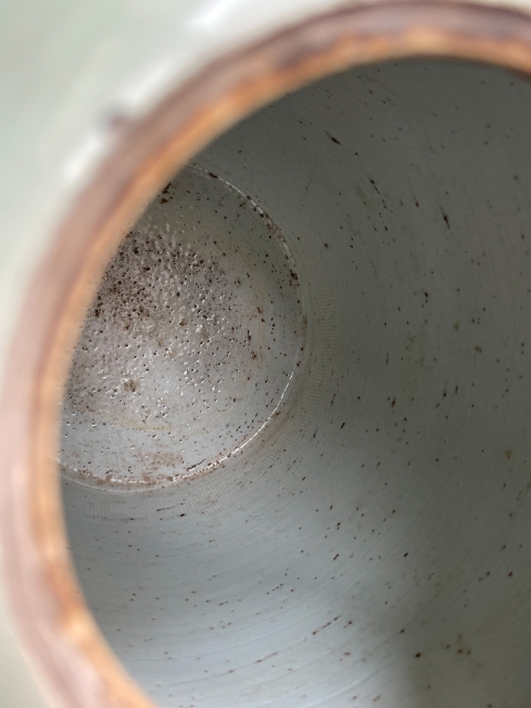 古玩陶瓷豆青釉青花冬瓜罐拍賣,當前價格4800元