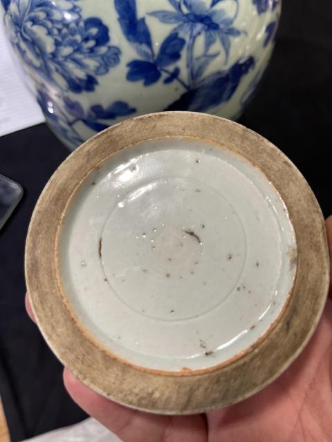 古玩陶瓷豆青釉青花冬瓜罐拍賣,當前價格4800元