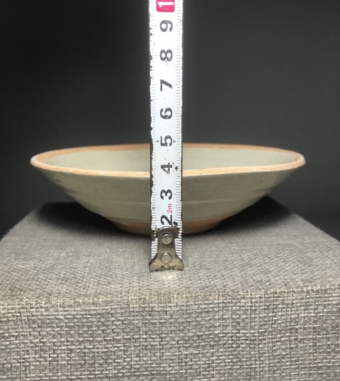 古玩陶瓷(釉水漂亮)青白釉折腰斗笠碗拍賣,當(dāng)前價(jià)格1288元