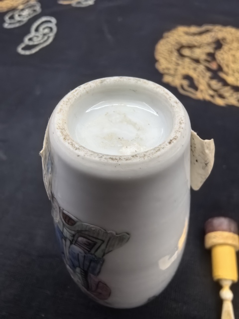 古玩陶瓷咸豐粉彩無雙譜人物鼻煙壺（文物商店庫出）拍賣，當前價格13888元