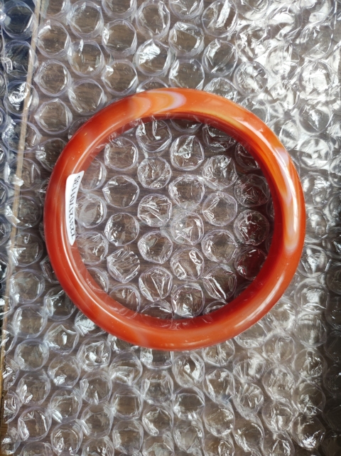 古玩玉器紅瑪瑙手鐲拍賣，當前價格180元