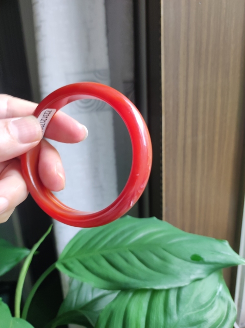 古玩玉器紅瑪瑙手鐲拍賣，當前價格180元