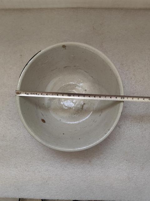 古玩陶瓷磁州窯白地黑花福壽碗拍賣,當前價格680元