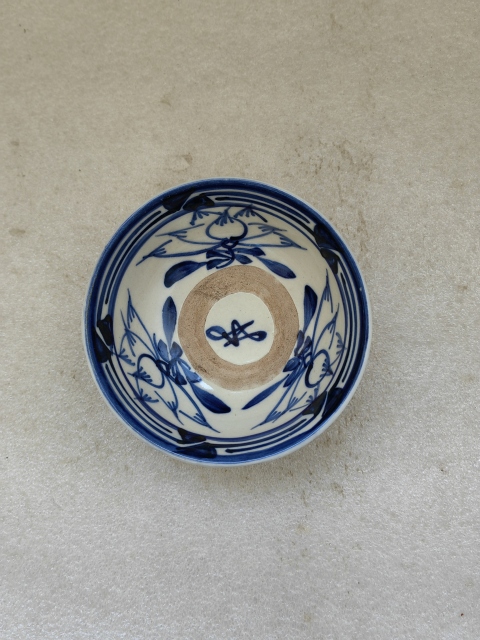 青花花卉紋茶碗拍賣，當前價格750元