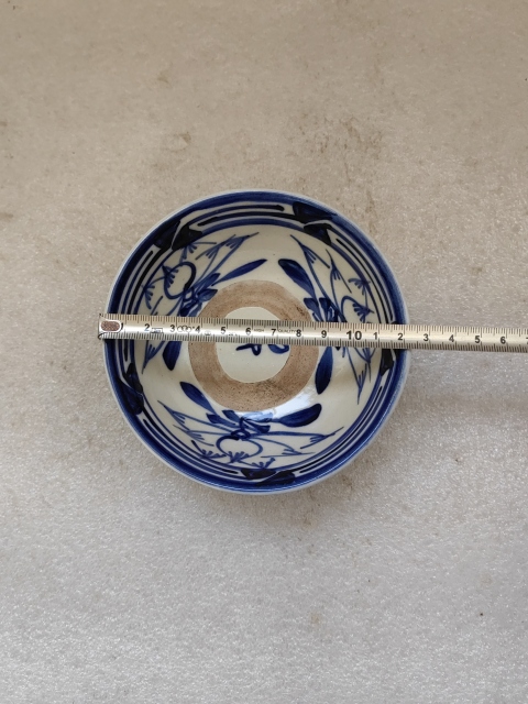 古玩陶瓷青花花卉紋茶碗拍賣，當前價格750元