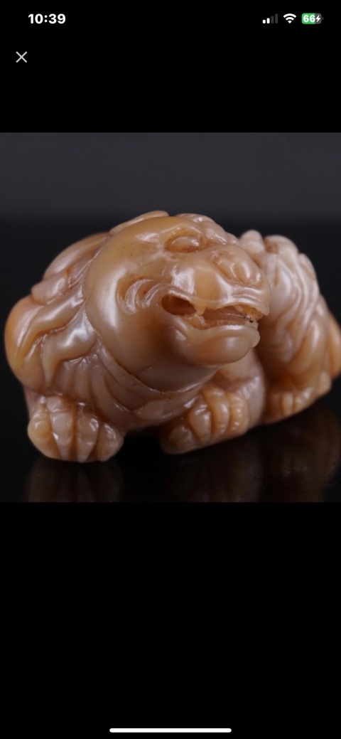 古玩雜項(xiàng)壽山石雕塑擺件拍賣，當(dāng)前價(jià)格1232元
