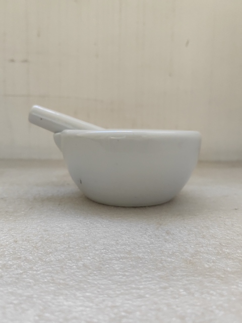 古玩陶瓷德化白瓷青花花卉紋搗藥缽拍賣(mài)，當(dāng)前價(jià)格480元