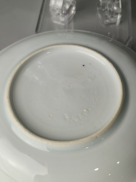 古玩陶瓷（精品賞碟）清·康熙·青花折枝花卉紋碟一對拍賣，當前價格1064元