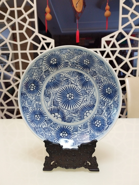 古玩陶瓷青花淡描花卉紋盤拍賣,當(dāng)前價格1680元